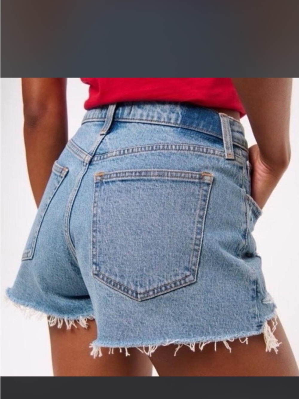 Abercrombie and Fitch The Mom Short High Rise - Picture 2 of 6